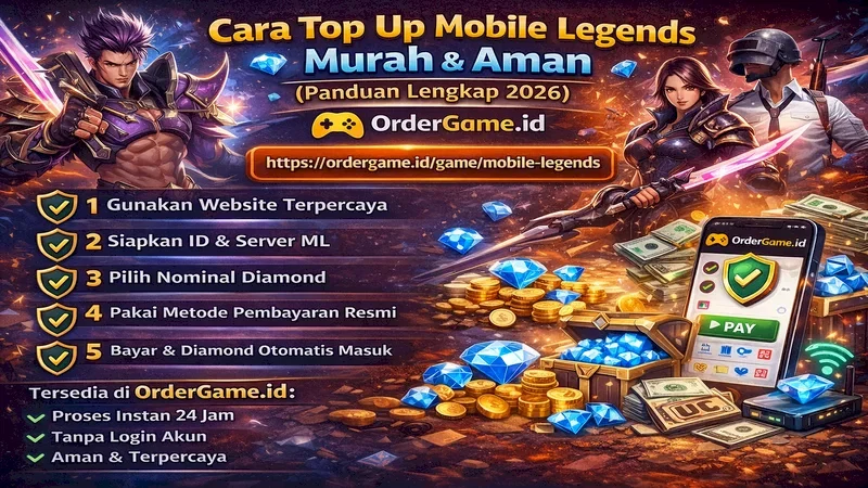 Cara Top Up Mobile Legends Murah & Aman (Panduan Lengkap 2026)