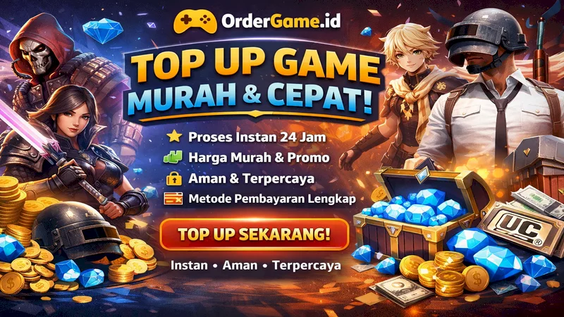 Top Up Game Murah & Cepat di OrderGameid  Instan, Aman, Terpercaya!