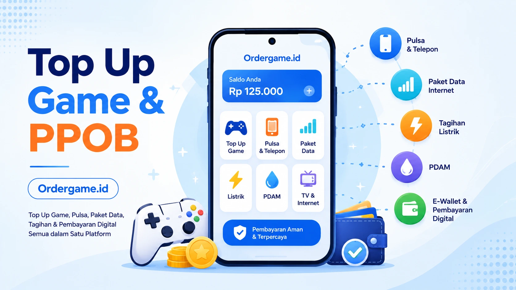 Top Up Game dan PPOB Online: Praktis dalam Satu Platform